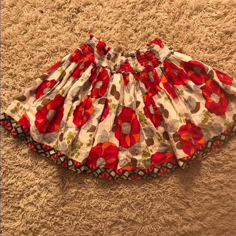 Floral mini skirt